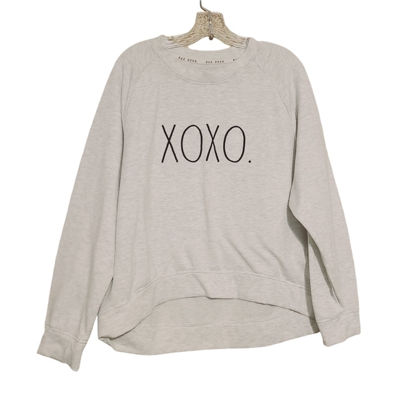 Rae Dunn | Women's Gray XOXO Graphic Sweatshirt (Size XL) - Picture 1 of 9